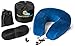 Premium Memory Foam Travel Pillow with Carry Bag + BONUS 3D Eye Mask & Ear Plugs - Adjustable Toggle U Shaped Air Travel Pillow for Neck Support - Pain Relief Comfort for Peaceful Sleep on Airplanes