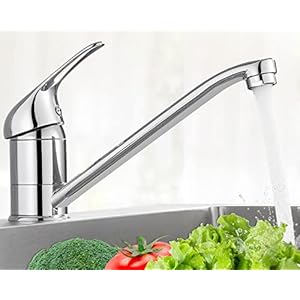 BONADE Küchenarmatur Spültischarmatur Küche Armatur Wasserhahn 360° Schwenkbar Mischbatterie Einhebelmischer Einhandhebelmischer aus Messing verchromt für Küche
