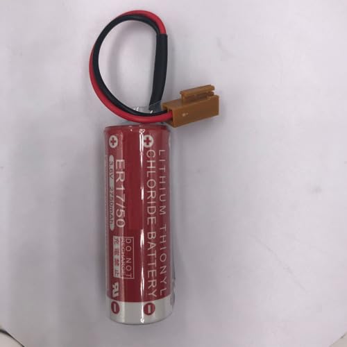 50 baterías ER17/50 3.6V 2750mAh con enchufe marrón miniatura 2
