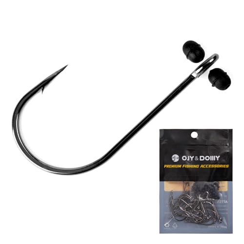 50pcs Trailer Fishing Hooks for Short Strikes – 1/0