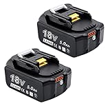 [Ultra hohe Kapazität] Normaler Makita kompatibler Akku, BL1850 kompatibler Akku ist nur 5.0Ah Ultra hohe Kapazität, keine Notwendigkeit, häufig zu laden. Ersatzprodukt, billiger als die Originalbatterie, höhere Kapazität, gleiche Lebensdauer, Ladezeit wie das Originalprodukt, hohe Kostenleistung.