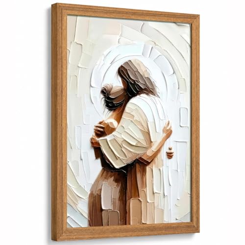 Jesus Embracing Woman Wall Art