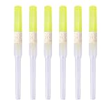 50Pcs IV Catheter,Sterile Indwelling Needle,with Heparin Capped,for Laboratories and Pets Veterinary (24G...