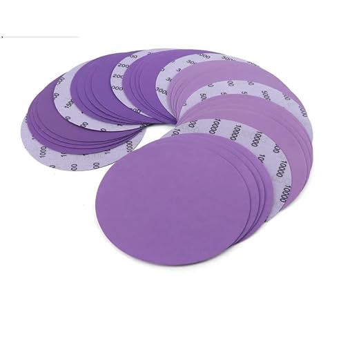 YONGERN 30st 6 tums krok och slingslipskivor 1000-10000 GRIT FINE Sandpappertappet Dry Aluminium Oxide for bilpoleringsfärgbehandling