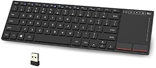 Rii K22 Ultra Slim 2.4 Gigahertz Mini Wireless Multimedia Keyboard with Touchpad
