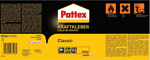 Pattex Kraftkleber Classic, extrem starker Kleber für höchste Festigkeit, Alleskleber für den universellen Einsatz, Spar-Set mit 1x 650g und 3x 1g Sekundenkleber Pattex Ultra Gel, 9HPCL6CP1X