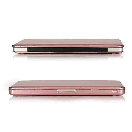 Ruban Case for MacBook Pro 13 A1278 Release 2012-2008, Matte Plastic Hard Shell Cover for MacBook Pro 13.3 inch with CD-ROM (Rose Gold) by RUBAN - Image 4