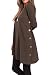 iGENJUN Women's Long Sleeve Scoop Neck Button Side Sweater Tunic Dress,XXL,Coffee