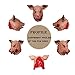 FantasyGears Scary Halloween Latex Pig Mask - Bloody Butcher Costume Cosplay Props - Creepy Animal Head for Adults