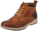 Leather upper with padded suede collar Breathable textile lining Lace up fastening Memory foam comfort insole Heardwearing rubber sole unit