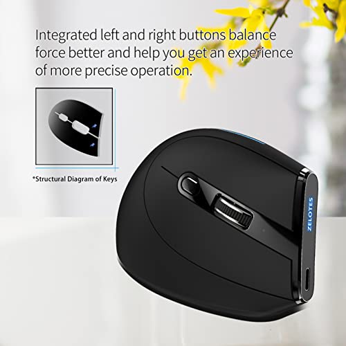 Ratón inalámbrico F-36A 2.4G para un escritorio ordenado, sin cables y con carga Blu-ray 5