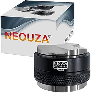 NEOUZA Dystrybutor kawy 53mm i tamper 2 w 1, podwójny poziomator do kawy pasuje do filtra portafiltera Breville, regulowana głębokość - profesjonalne tłoki do espresso