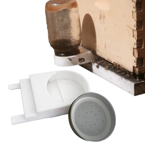 Youao Bee Hive Top Feeder | 4-teilige Honigbienen-Futterhäuschen für den Bienenstock - Multifunktionales wasserdichtes Bienenzubehör für Bienenzucker, Honig, Bienenfutter