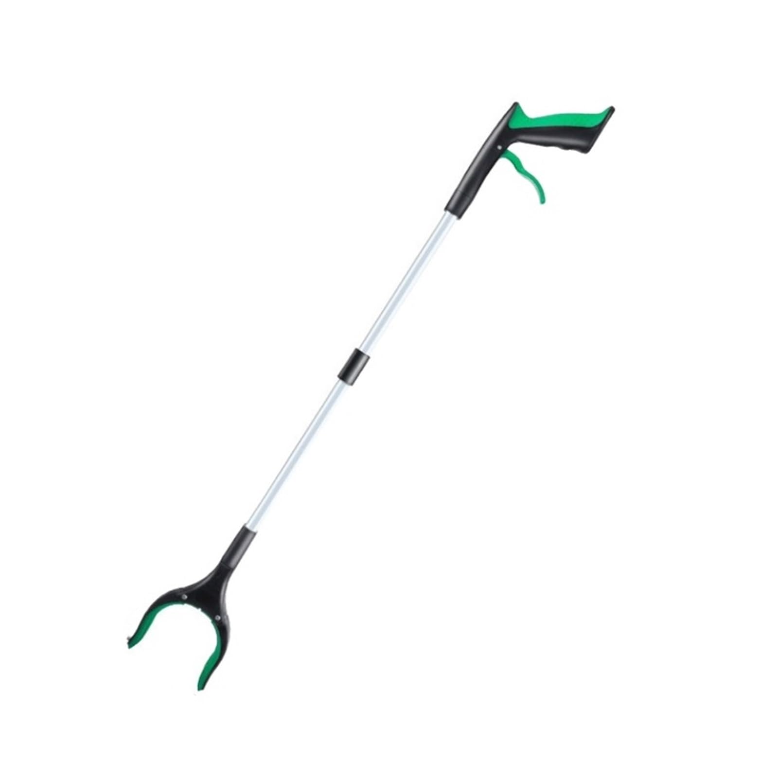 Greifer für Senioren Müllgreifer Langstieliger Picker, Faltbarer, Rotierender Greifer, Reacher, Greifwerkzeug, Angel-Müllsammler Greifhilfe Gripper(Grün)