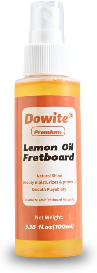 Guitar Fretboard Lemon Oil 100ml | Natural Fingerboard Cleaner & Conditioner | Rosewood, Ebony & Maple Wood Care | Restores Shine, Prevents Drying & Cracking | Guitar Maintenance Oil