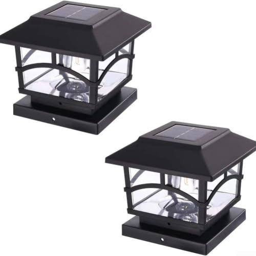 Luces solares para poste de ABS resistente con acabado elegante para diseño de jardín 6