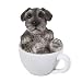Mini Schnauzer Adorable Mini Teacup Pet Pals Puppy Collectible Figurine 3.25 Inches