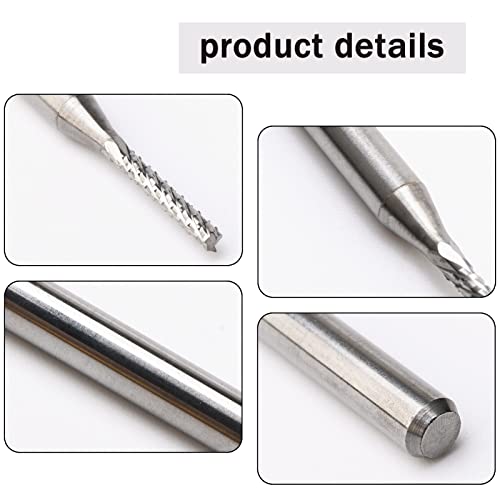 Image of 10 PCS Drills 1.5MM Carbide End Milling Cutter,CNC Router Bits, End Mill for PCB Machine Tool
