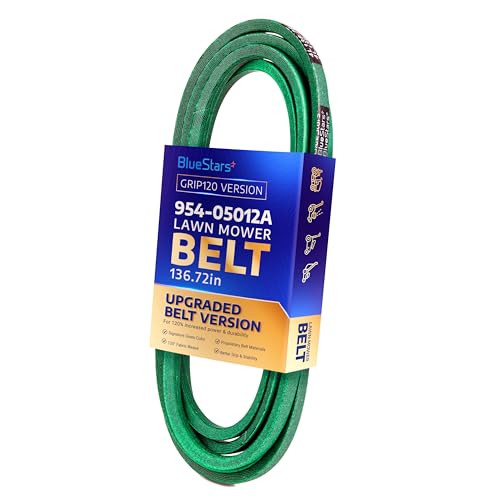 Image of [Upgraded Grip120] BlueStars 954-05012A Deck Belt | Aramid Cord 1 /2x136.72 | Deck Belt For 48 Inch Deck MTD Cub Cadet S48 SZ48 Gravely - Replaces 954-05012 754-05012A 754-05012 07200524