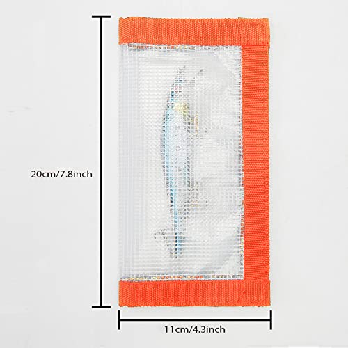 Fishing Lure Covers For Rod, Fabric Hook Protectors Wraps (Orange - 4Pk) #TOP1