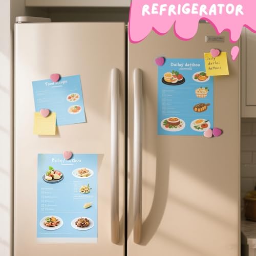 Imanes decorativos pequeños en forma de corazón, pack de 30 miniatura 6