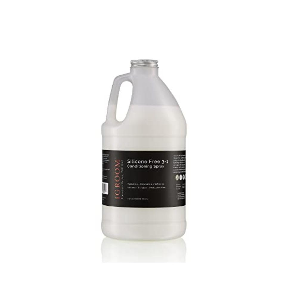 iGroom Silicone Free 3-1 Dog Conditioning Detangling Spray Luxury Pet Beauty Care Hydrating Paraben and Phthalates Free Made