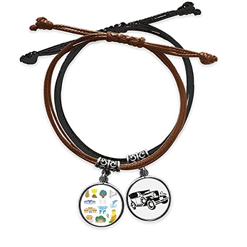 Bracelet minibus Hong Kong en cuir pour vos sorties urbaines