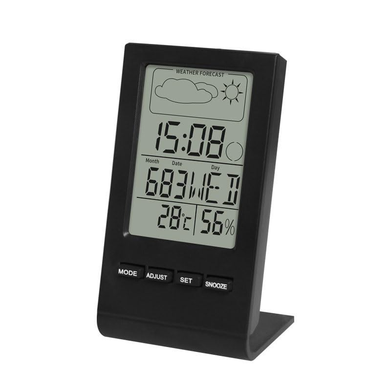 Thermomètre hygromètre digital électronique ABS vertical d'intérieur