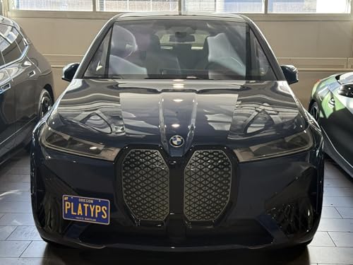 Image of CravenSpeed Platypus License Plate Mount Compatible with BMW iX 2022-2026 [F48] | Not for M70 or M-Sport Bumper | No Drilling | Installs in Seconds | Made in the USA with Stainless Steel & Aluminum