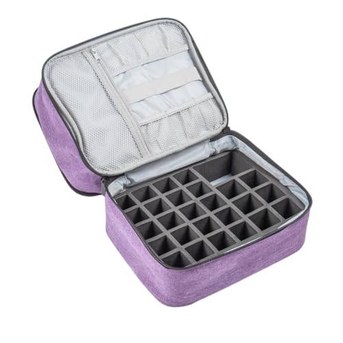 Sac de rangement pour vernis à ongles avec étui de transport et compartiments