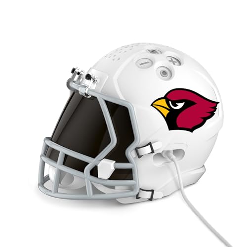 Image of NFL Echo Dot Bundle: Includes Echo Dot | Glacier White and Limited-Edition NFL Helmet Stand | Arizona Cardinals
