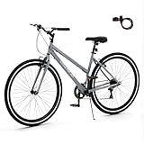 RegalRider Hybrid Bike, 7-Speed 700C City Commuter Bicycle, Low Step-Through Frame,...