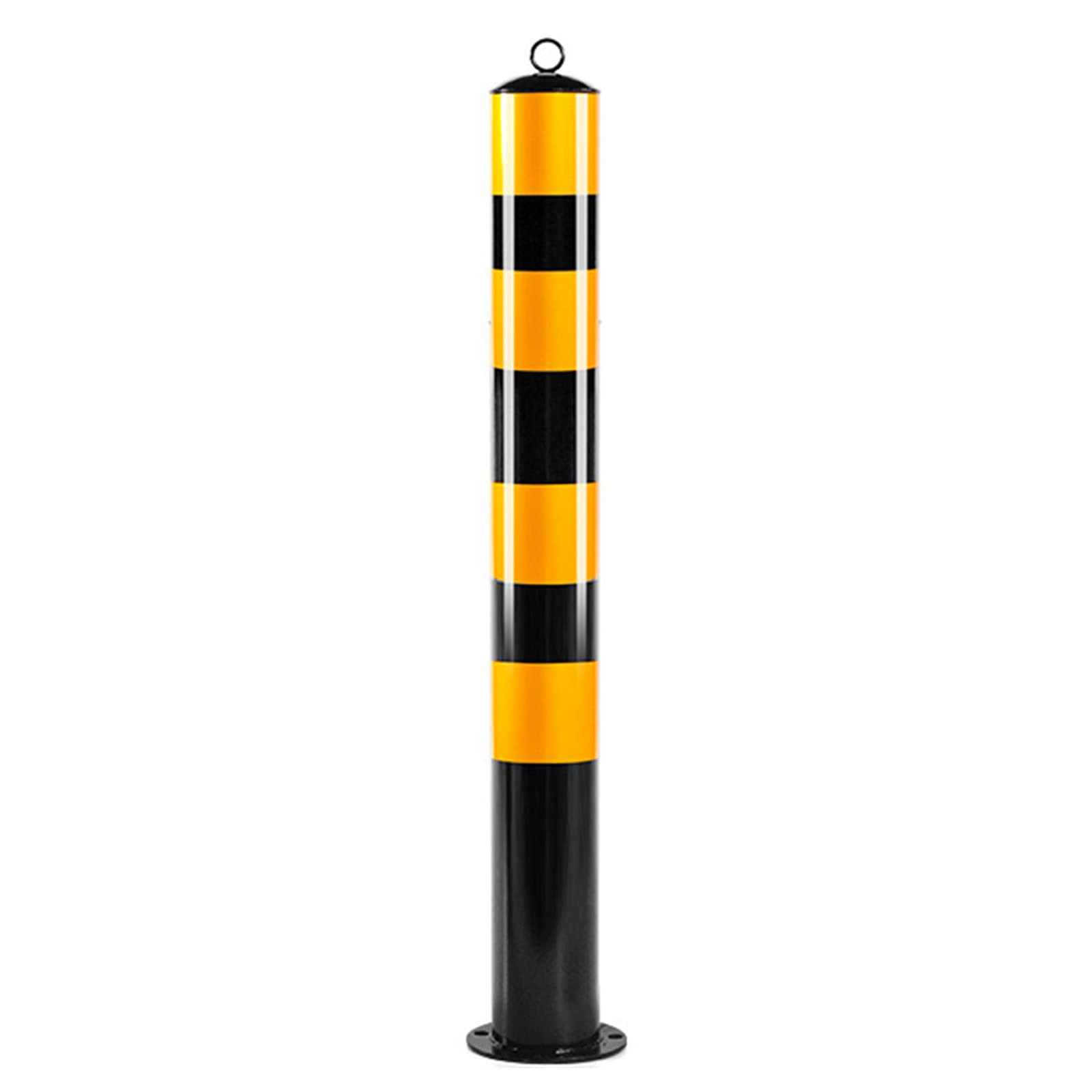 WOTZOV Parking Posts For Driveways, Parking Barrier Car Parking Prevention Bollard Posts With Reflective Tape 114Mm Wide Parking Barrier Concret Traffic Cones For Parking Lot,Constru,100cm