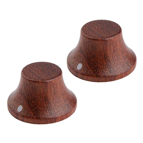Boutons en bois de Bubinga Kaish pour remplacer les boutons de basse usés ou glissants - 3