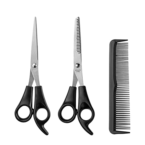 Hair Scissors Cutting Scissors Thinning Shears Thinning Scissors Hair Cut Set for Hair Styling Stainless Steel Hairdressing With Comb Hair Scissors Cutting Scissors Thinning Shears Thinning Scissors Hair Cut Set for Hair Styling Stainless Steel Hairdressing With Comb