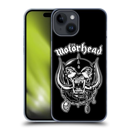 Coque iPhone 15 Motorhead Cochon de Guerre Argent rigide de protection antichoc pour smartphone