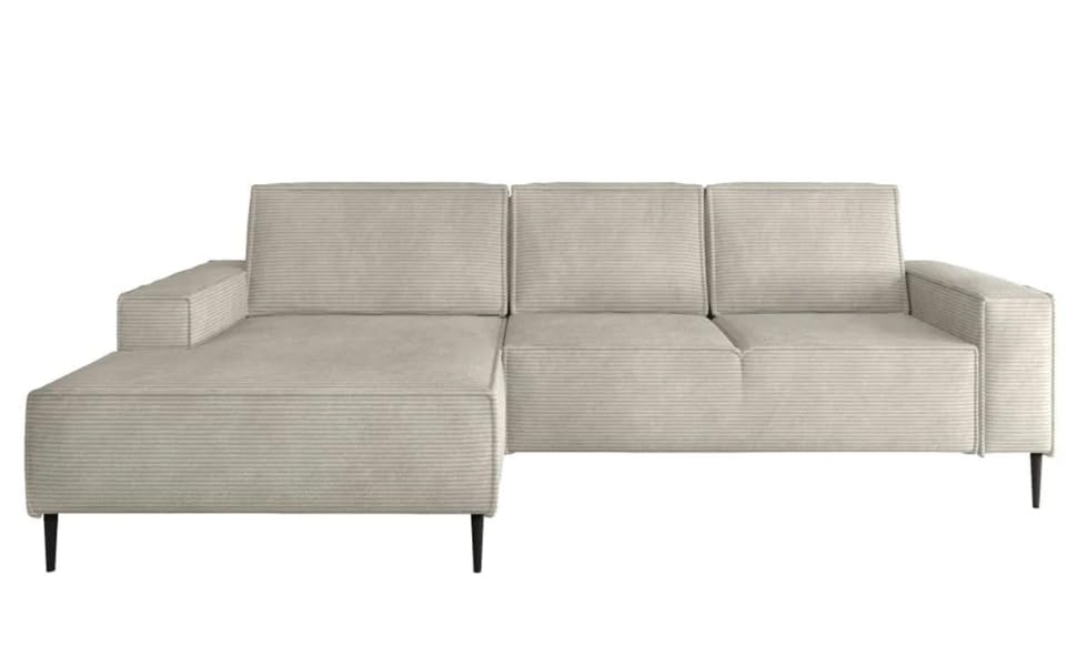 Friderik Elegante y funcional sofá esquinero MATANO con cajón y función de dormir (Poso 100, izquierda)