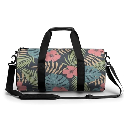 Sac de voyage week-end duffel bag à motif feuille pour vos sessions de camping et randonnée