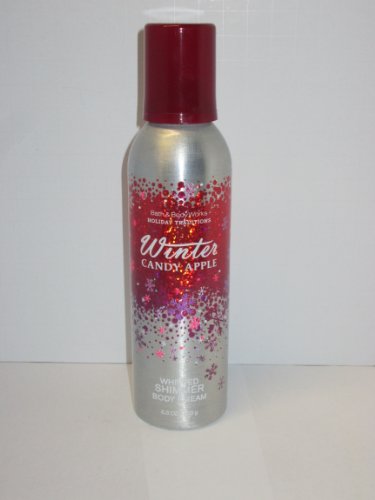 Bath and Body Works New for 2013 Winter Candy Apple Whipped Shimmer Body Cream 5.3 Oz