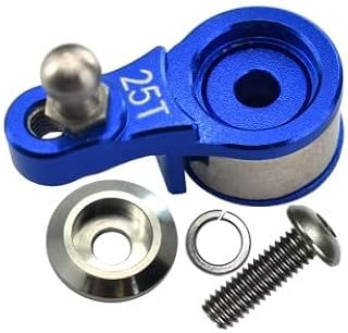 GPM For Traxxas TRX-4 Trail Defender Crawler/TRX-6 Merc-Benz G63 Upgrade Parts Aluminum Servo Horn with Built-in Spring (for Locking Diff) - 1Pc Set Blue