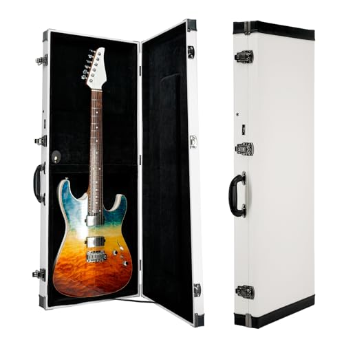 REAL MISSION Electric Guitar Case Hard, Fits Fender Strat, Tele, and Standard Guitars, Portable...