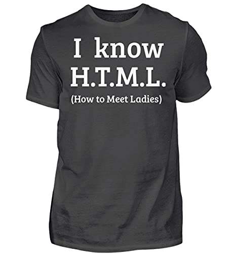 T-shirt PHP HTML MYSQL pour homme en graphite solide taille XXL