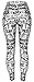 Sister Amy Women's Floral Printed Footless Elastic Tights Legging Y-Graffiti