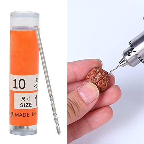 10-delige spiraalboor, 1,0 mm / 0,04 inch hogesnelheidstalen spiraalboor set, Boorgereedschap met hoge hardheid met… - Afbeelding 3