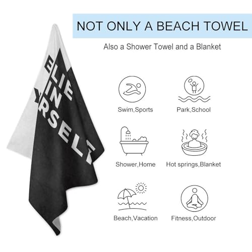 Serviette de plage séchage rapide microfibre compacte haute absorption 130 x 80 cm - 4