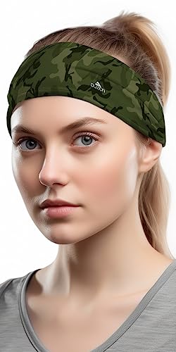 Image of Duwoni Sports Headbands for Men, Moisture Wicking Workout Headband, Sweatband Headbands for Running,Cycling,Football,Yoga,Tennis,Hiking,Hairband for Women and Men