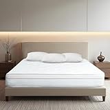 Aylas Furniture 8 Inch Short Queen Mattress - High Density & Premium Comfort Cold Foam - Bonnell Coil Springs - Hybrid Short Queen - Medium Firm