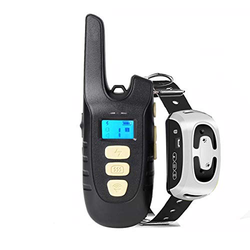 Mincheda versión 2017 Mejor Collar para Perros Recargables & Impermeable Perro Entrenamiento Cuello 800 Yard Range No Shock 7 Niveles de estimulación Ton vibración, versión de Oro.