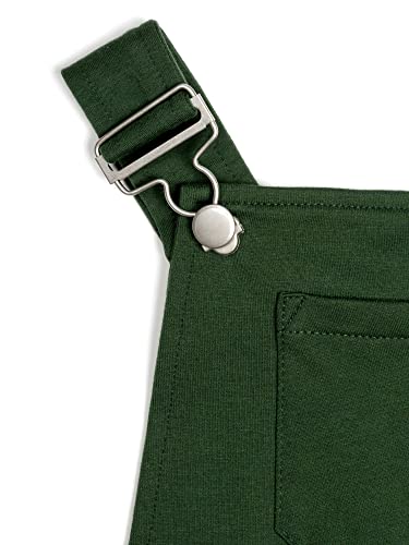 Swoveralls Kids Overalls, Sweatpant Overalls/Bib For Boys & Girls, Size 8, Forest Green, Organic Cotton Blend, Kid’s Overall, Relaxed Fit Kid Bib Overall #TOP2