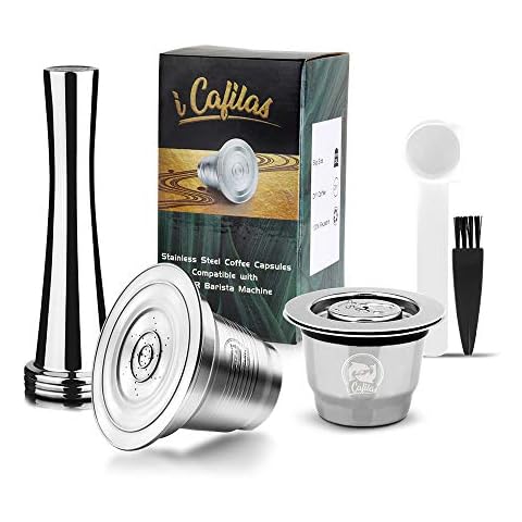 i Cafilas Capsules Réutilisables Acier Inoxydable Cover